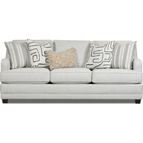 Sofa in Durango Pewter Off White Fabric